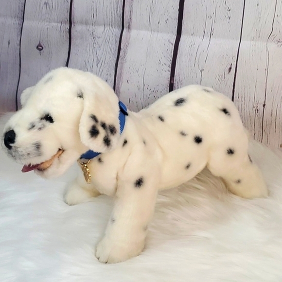 Realistic Dalmatian My Twinn Poseable Pets Collar & Metal Tag 19" Plush Stuffed - Picture 6 of 17